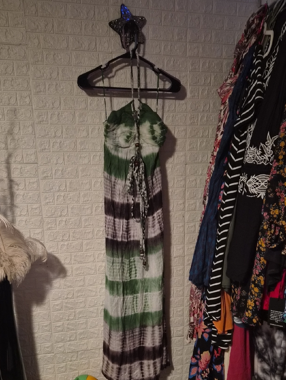 Anthropologie tie dye resort maxi dress Chaudry KC